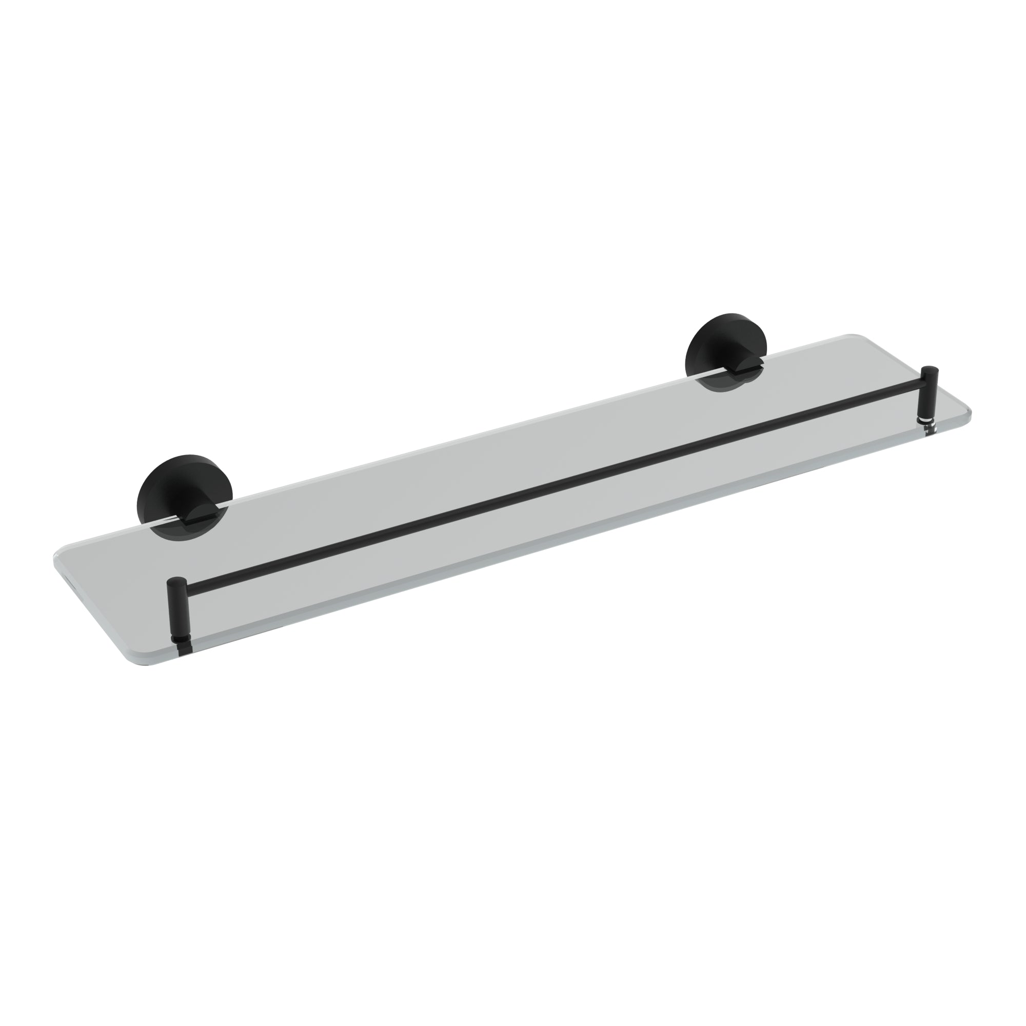 Étagère en verre de lave - Noir mat
