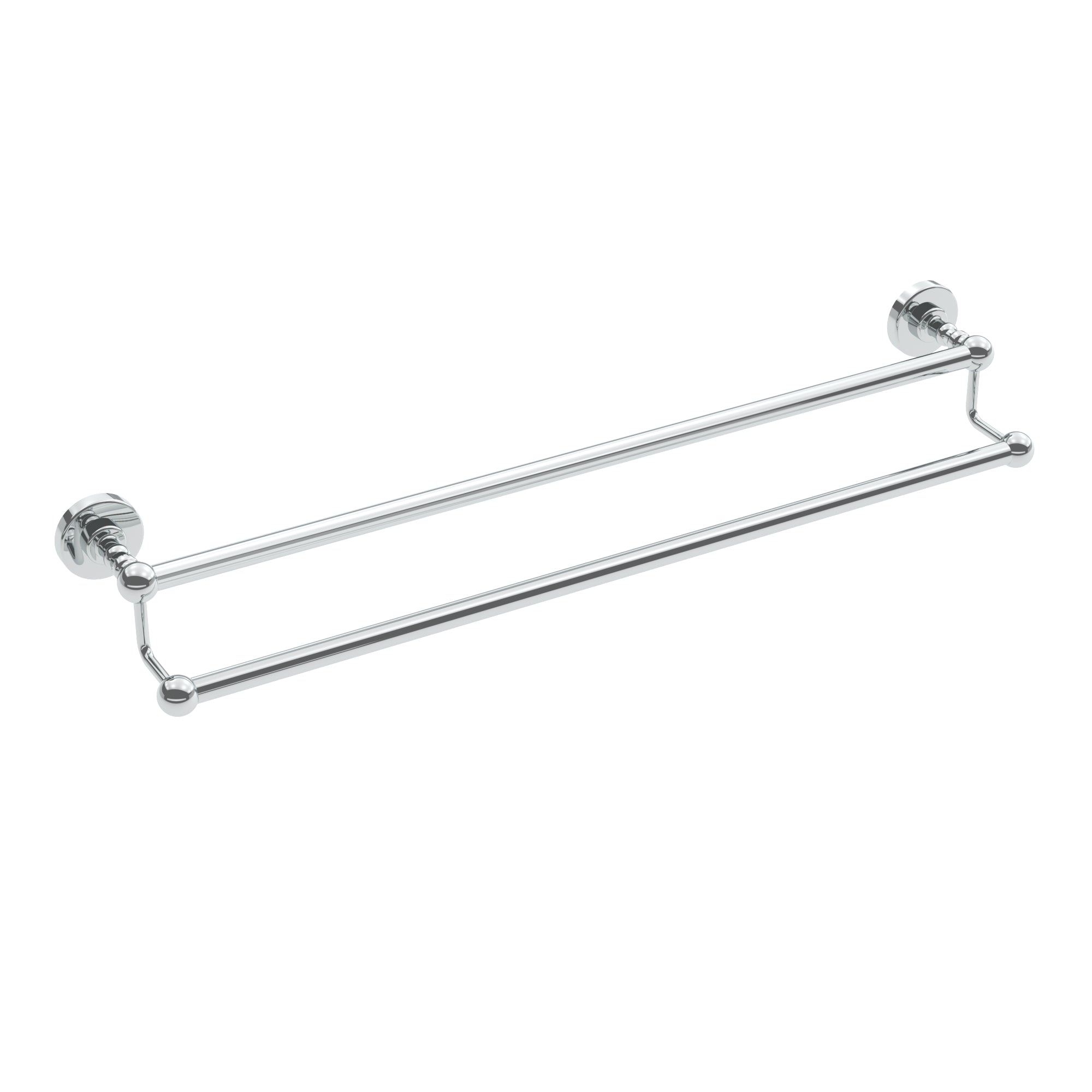 Porte-serviettes double Ember 24 po - Chrome