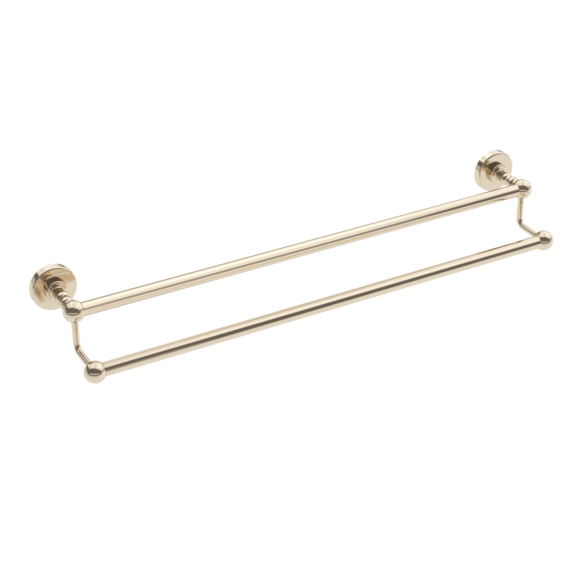 Porte-serviettes double Ember 24 po - Nickel poli