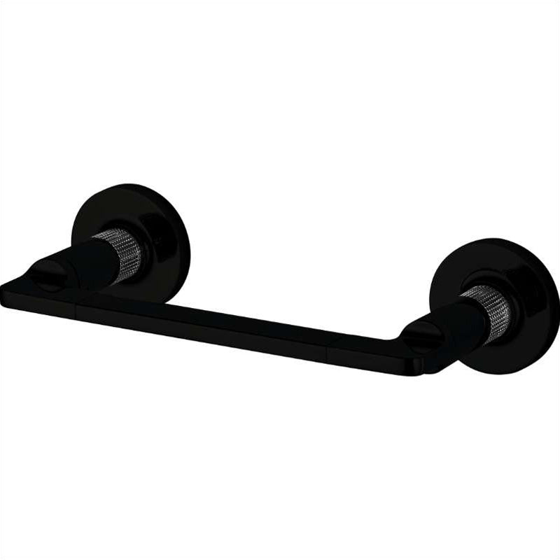 Porte-papier toilette pivotant Blaze - Chrome/noir mat