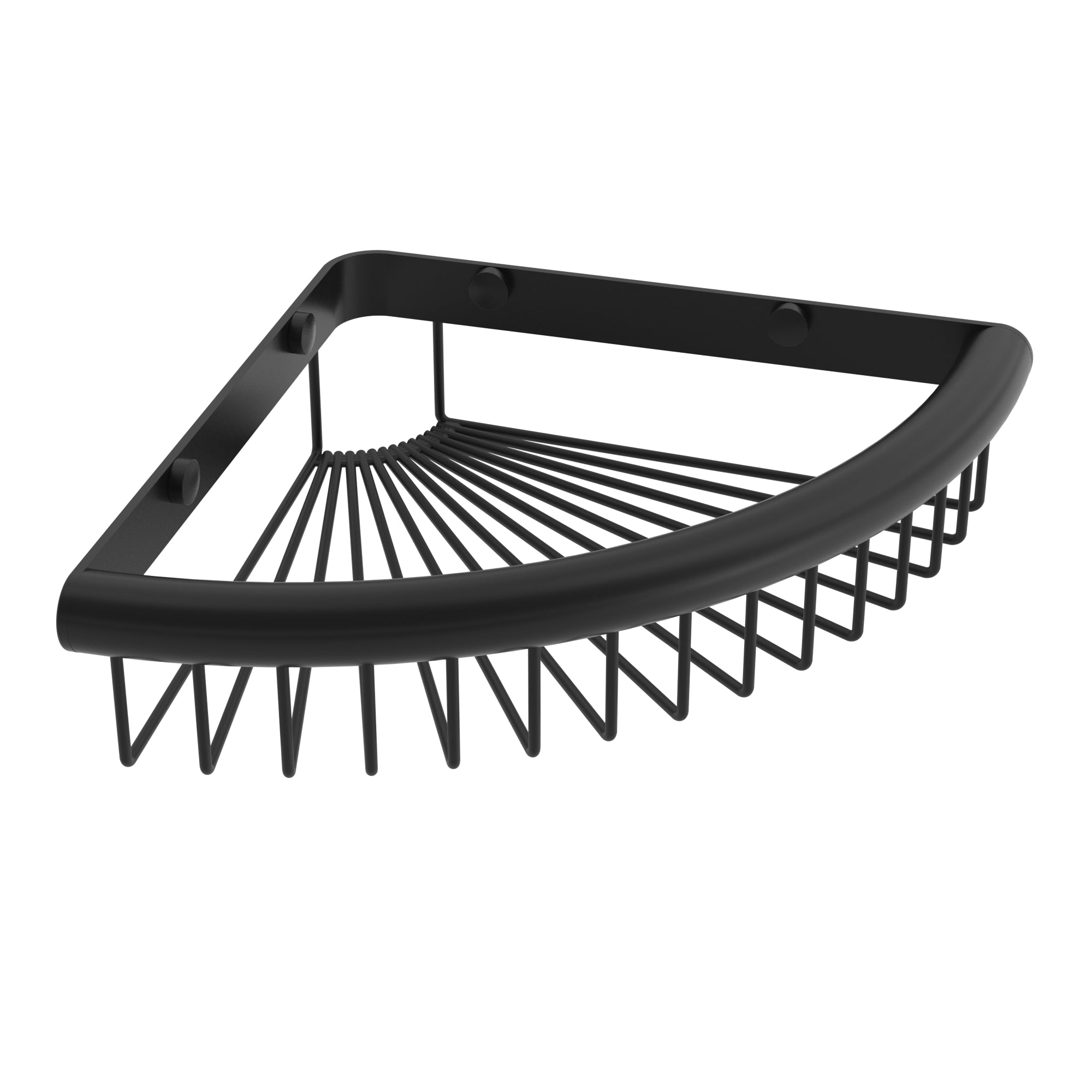 Panier de douche d'angle - Noir mat