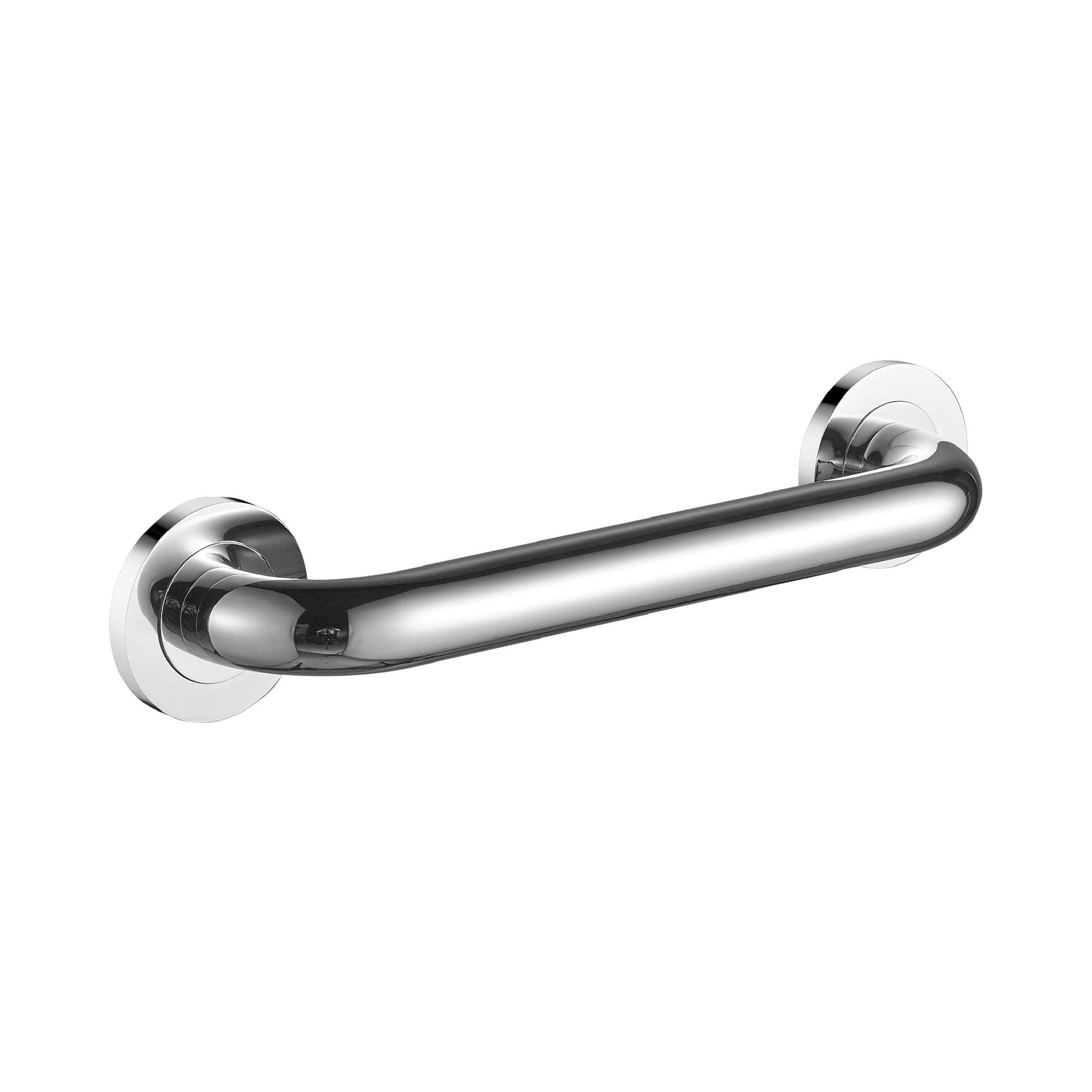 Barre d'appui ronde de 12 po - Chrome