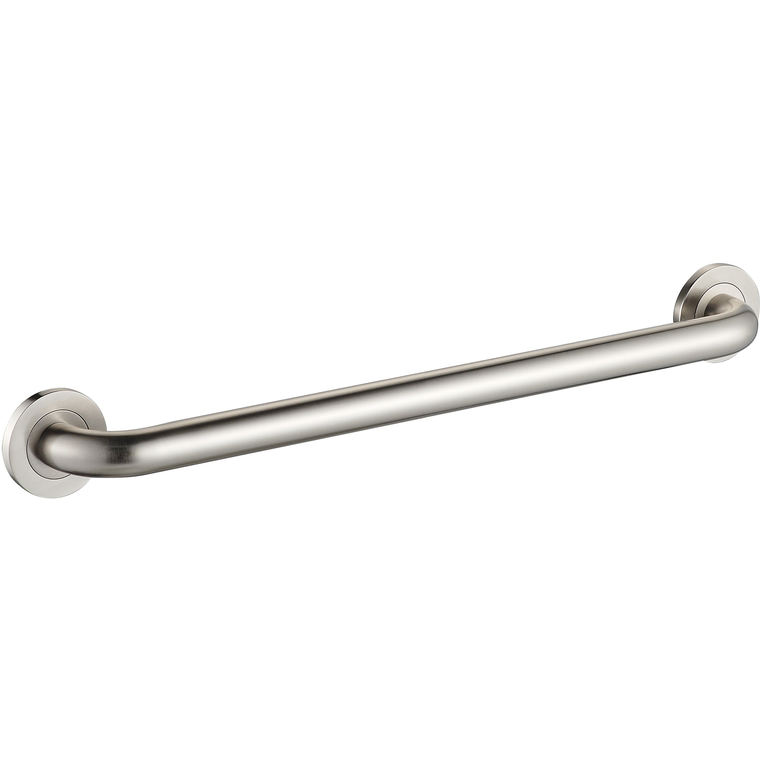 Barre d'appui ronde de 30 po - Nickel brossé