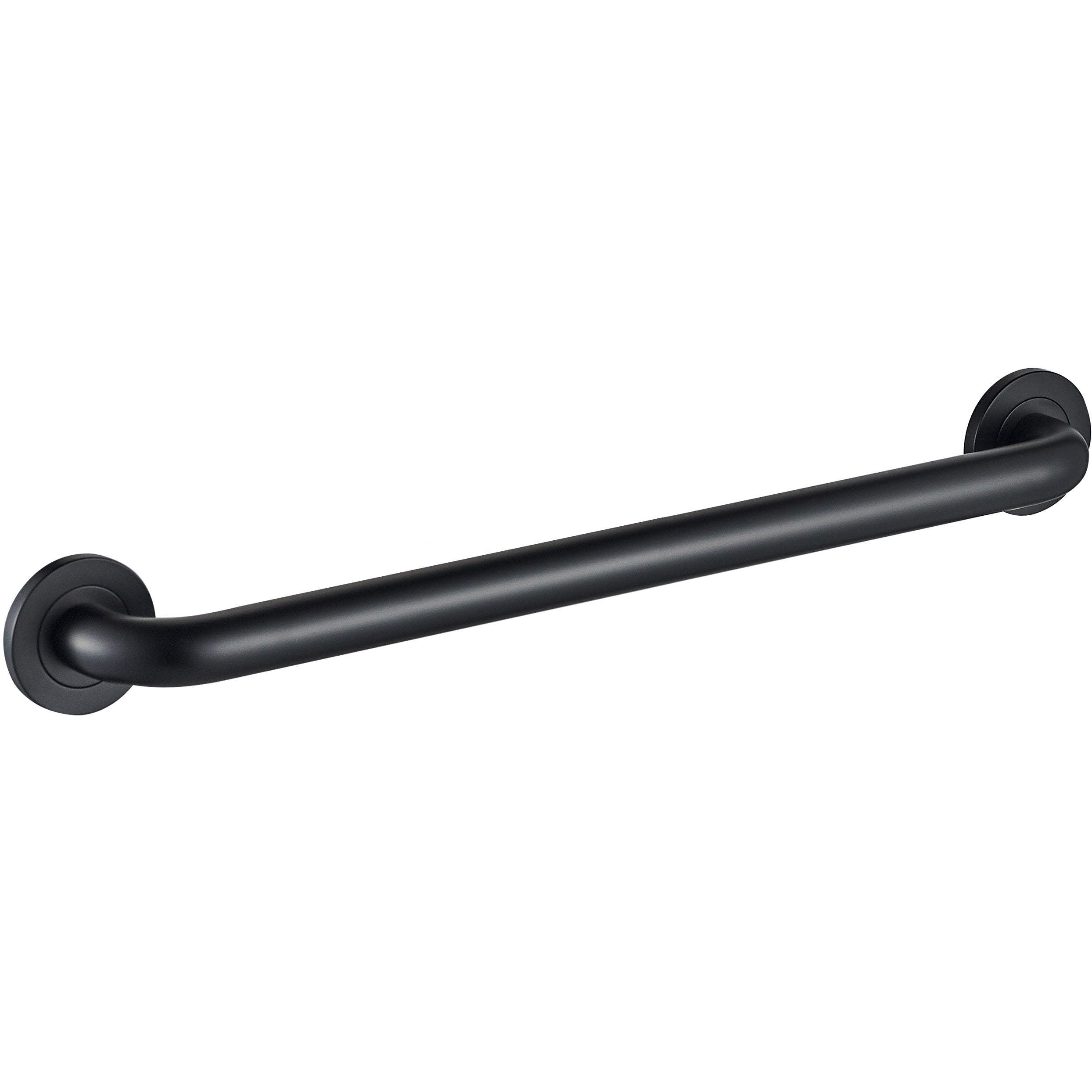 Barre d'appui ronde de 30 po - Noir mat