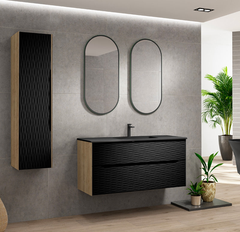 Vanité murale deux tiroirs Bogatell 80cm, 100cm et 120cm