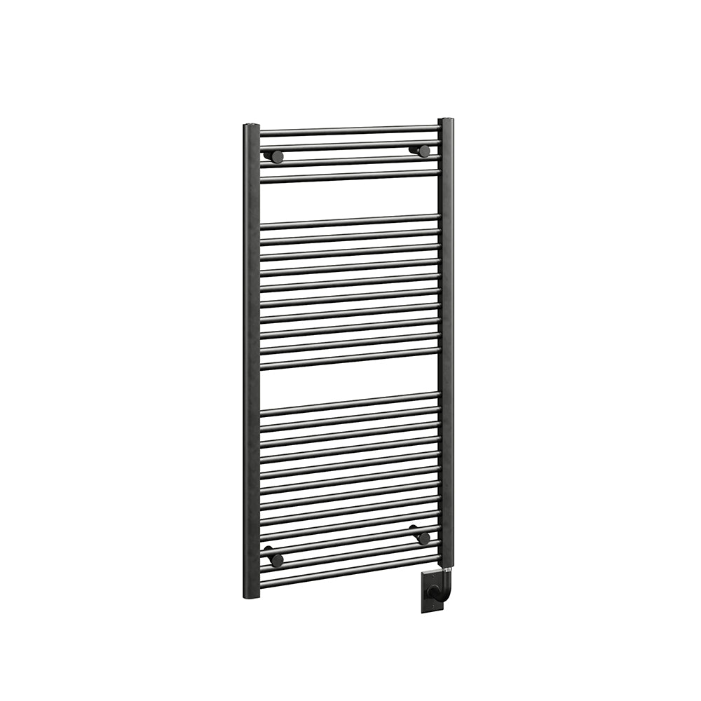 Chauffe-serviettes électrique câblé Savoy 23,5" x 47,5" - Noir mat