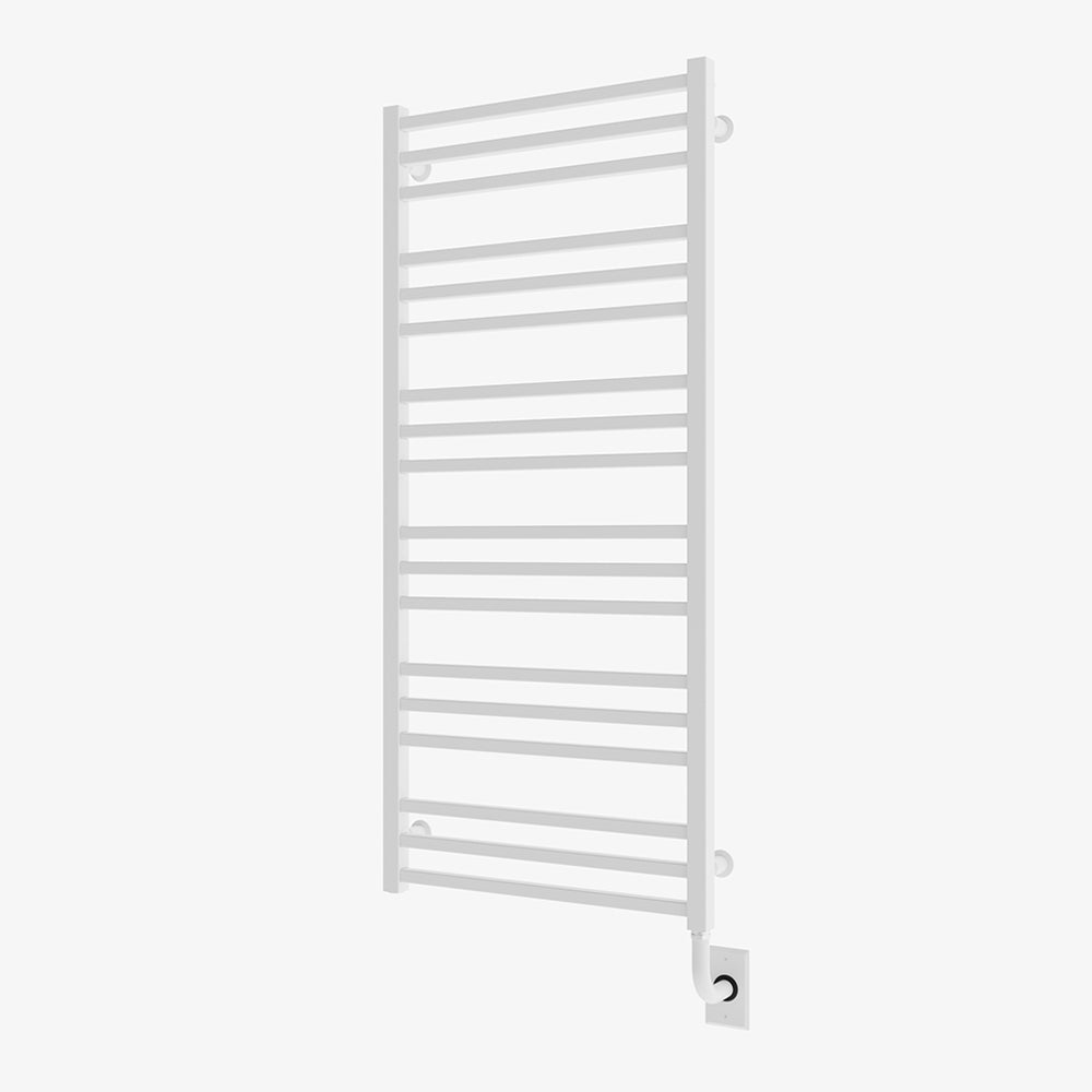 Chauffe-serviettes électrique Avento 19,5" x 47,5" - Blanc mat