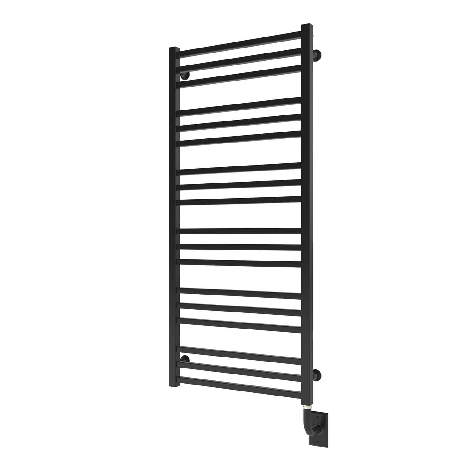 Chauffe-serviettes électrique Avento 23,5" x 47,5" - Noir mat