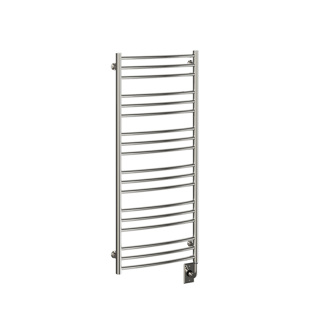 Chauffe-serviettes électrique Laveno 19,5" x 47,5" - Nickel poli
