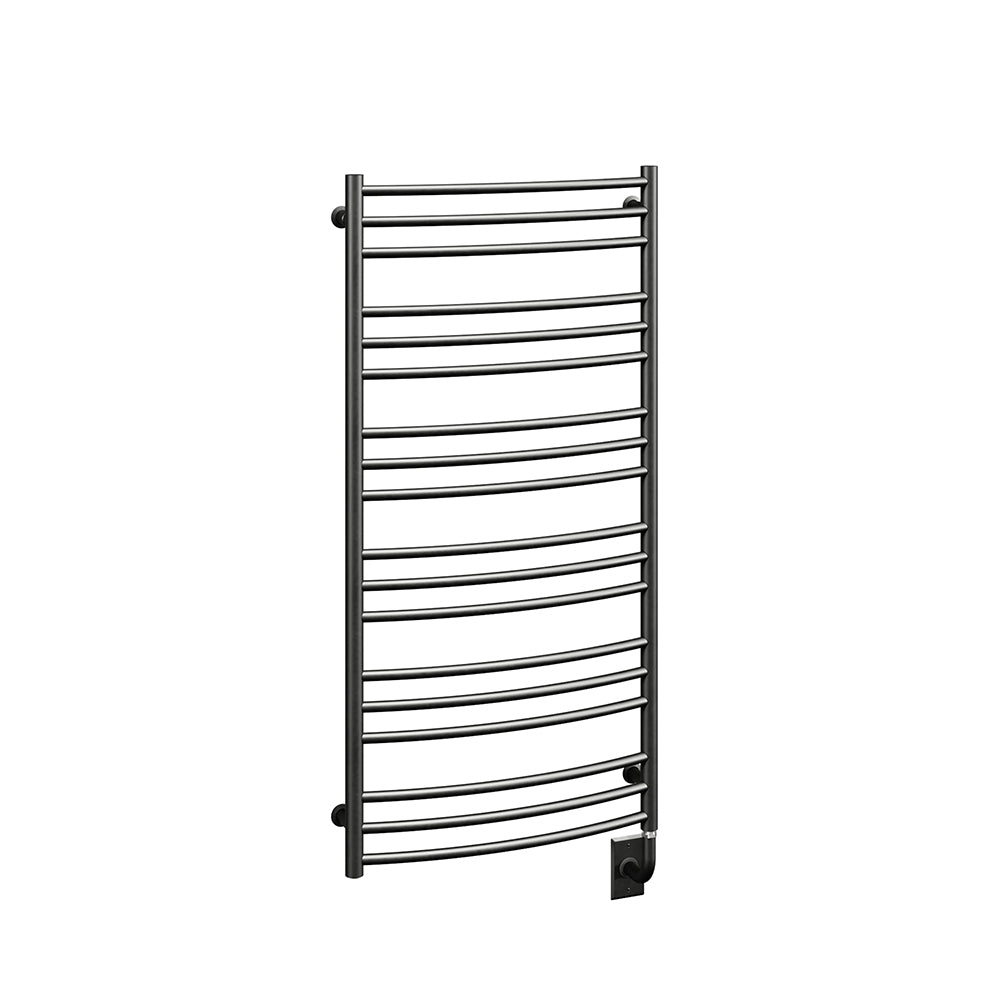 Chauffe-serviettes électrique Laveno 23,5" x 47,5" - Noir mat