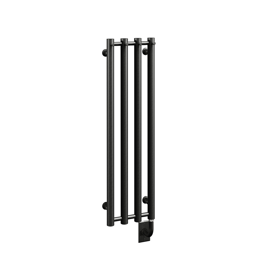 Chauffe-serviettes électrique câblé Rosendal 10,5" x 37,5" - Noir mat