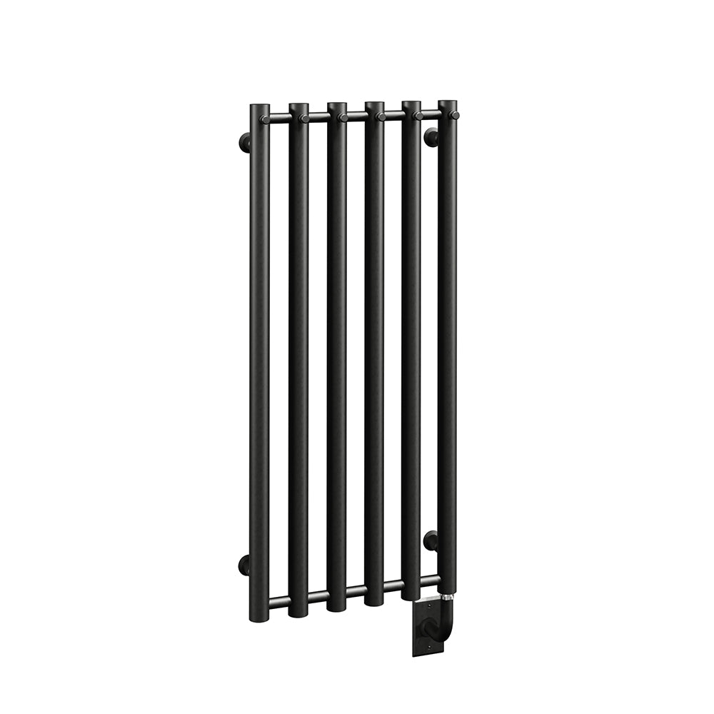 Chauffe-serviettes électrique câblé Rosendal 16,5" x 37,5" - Noir mat