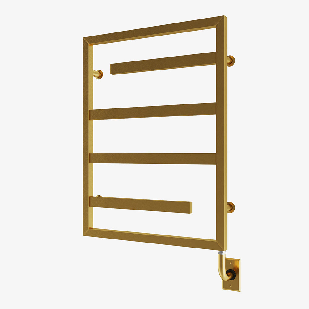 Chauffe-serviettes électrique Vasto 23,5" x 31" - PVD or brossé