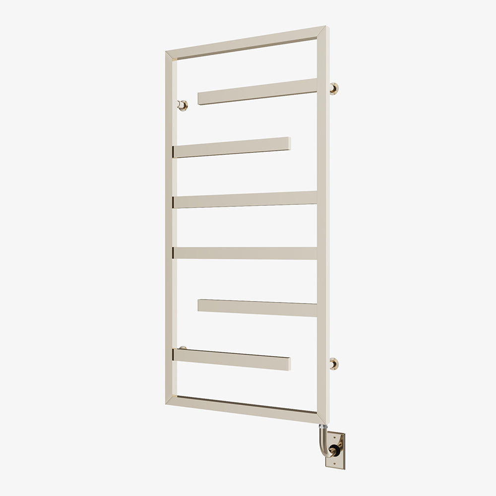 Chauffe-serviettes électrique Vasto câblé 23,5" x 47,5" - Nickel poli