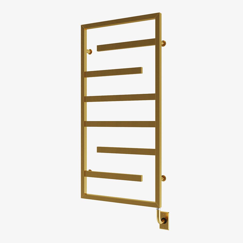 Chauffe-serviettes électrique Vasto câblé 23,5" x 47,5" - PVD or brossé