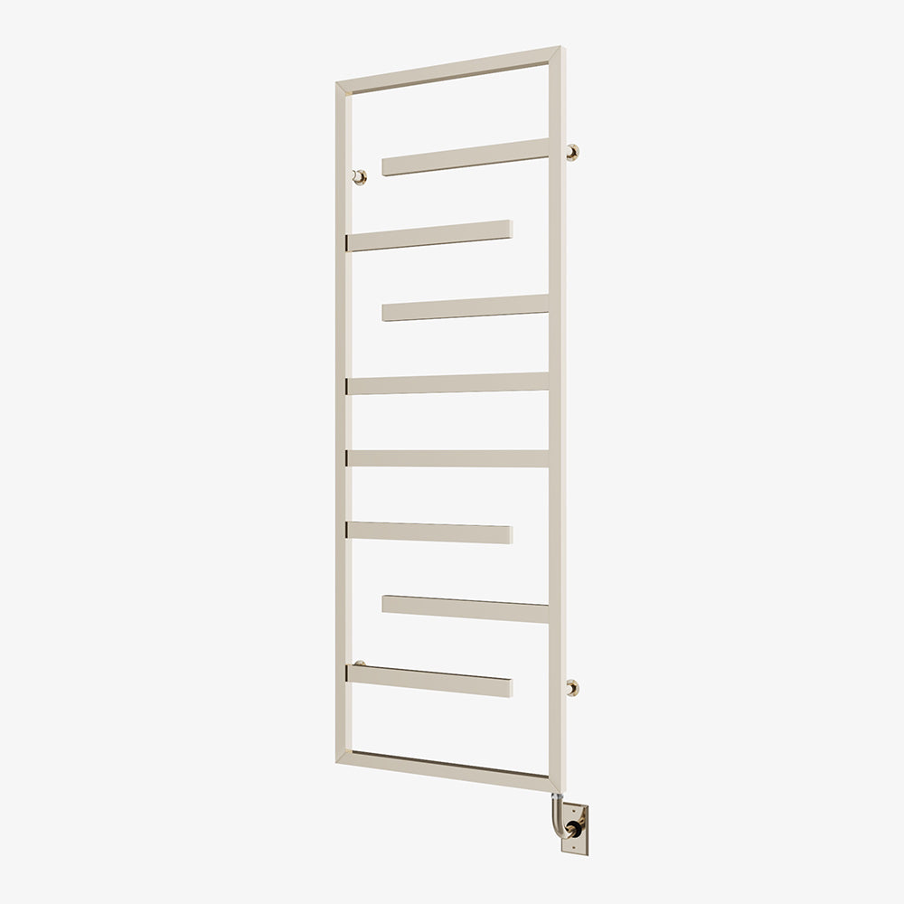Chauffe-serviettes électrique Vasto 23,5" x 64" - Nickel poli