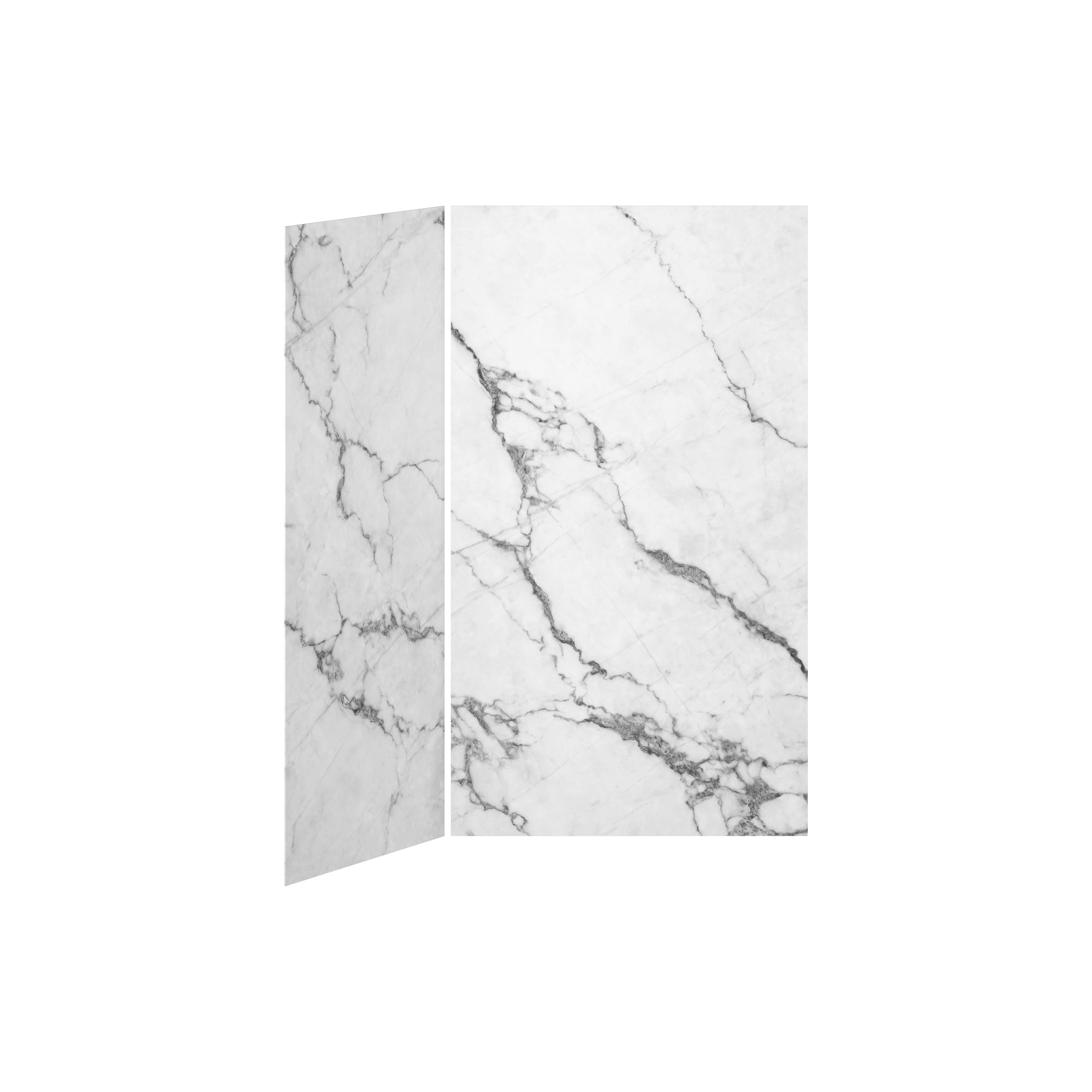 48x36 Minéraux #500 Ensemble de Murs de Douche 2 Panneaux 48x36 pour Installation de Coin - Minéraux #500 Lustré