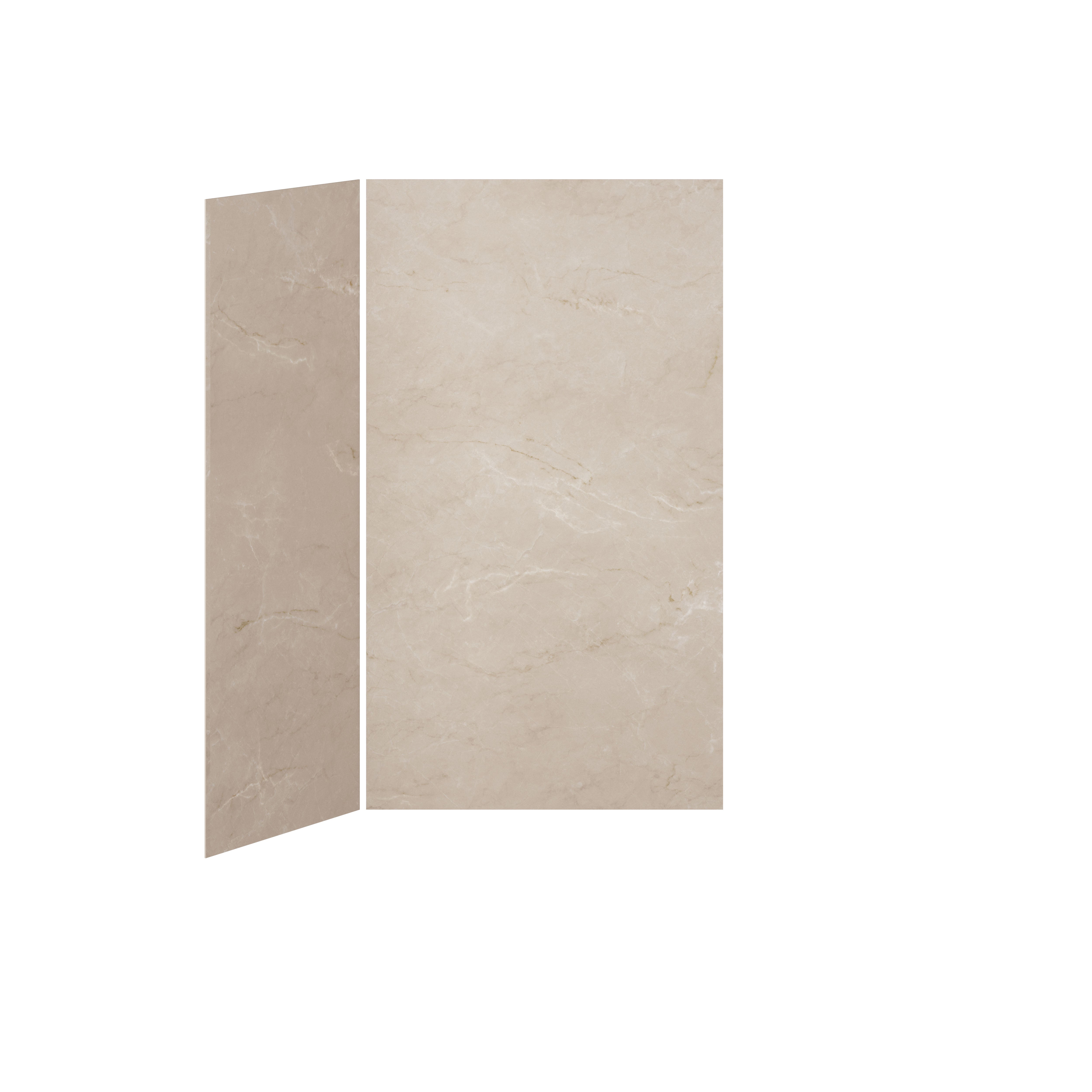 48x36 Minéraux #520 Ensemble de Murs de Douche 2 Panneaux 48x36 pour Installation de Coin - Minéraux #520 Lustré