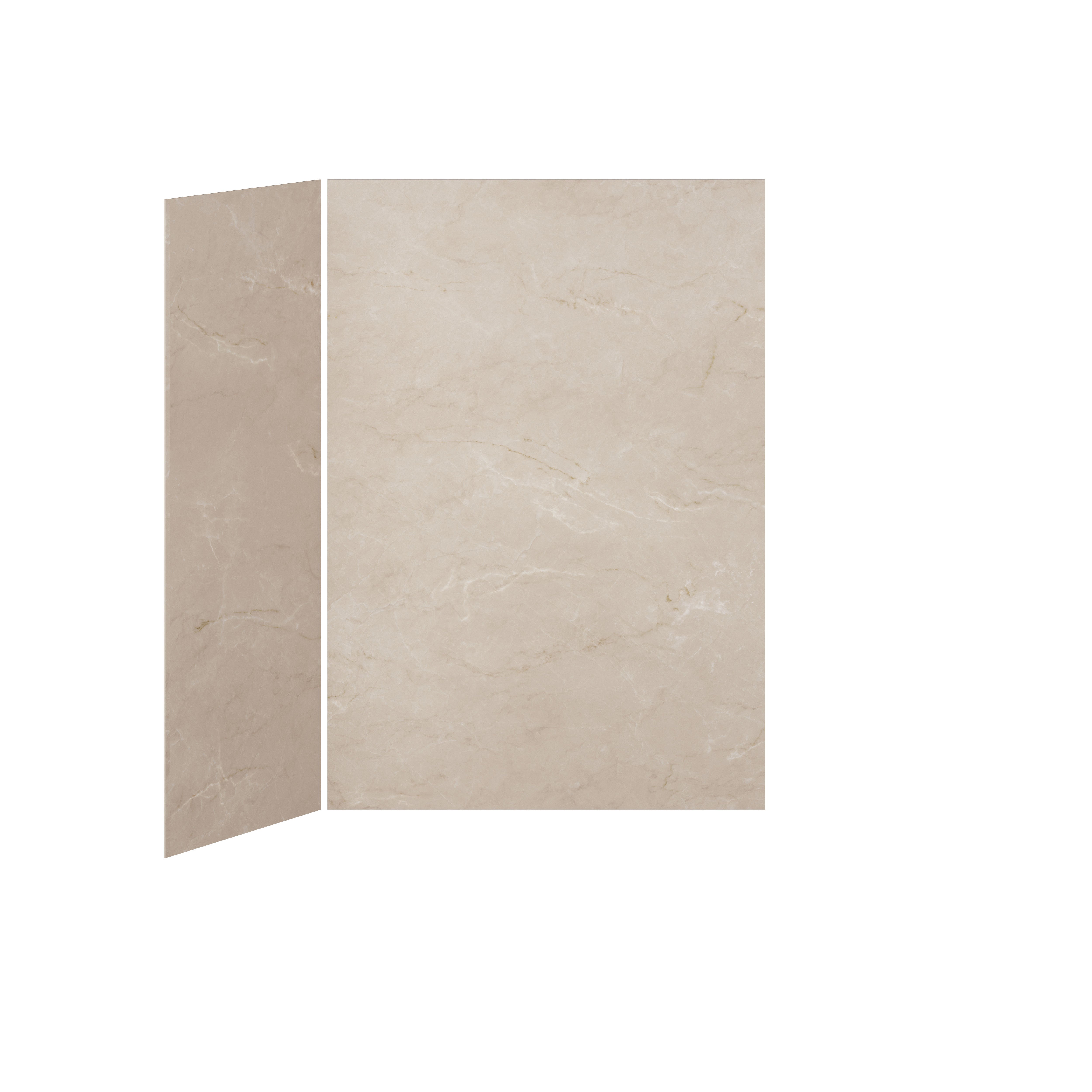 60x36 Minéraux #520 Ensemble de Murs de Douche 2 Panneaux 60x36 pour Installation de Coin - Minéraux #520 Lustré