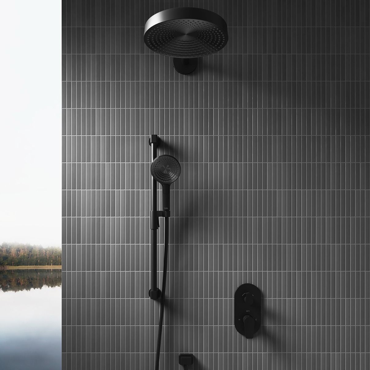 MOROKA™ PLUS-PREMIA Valve 1/2'' de Type T/P AQUATONIK™ avec Sélecteur Intégré 2 Voies et Finition Ronde