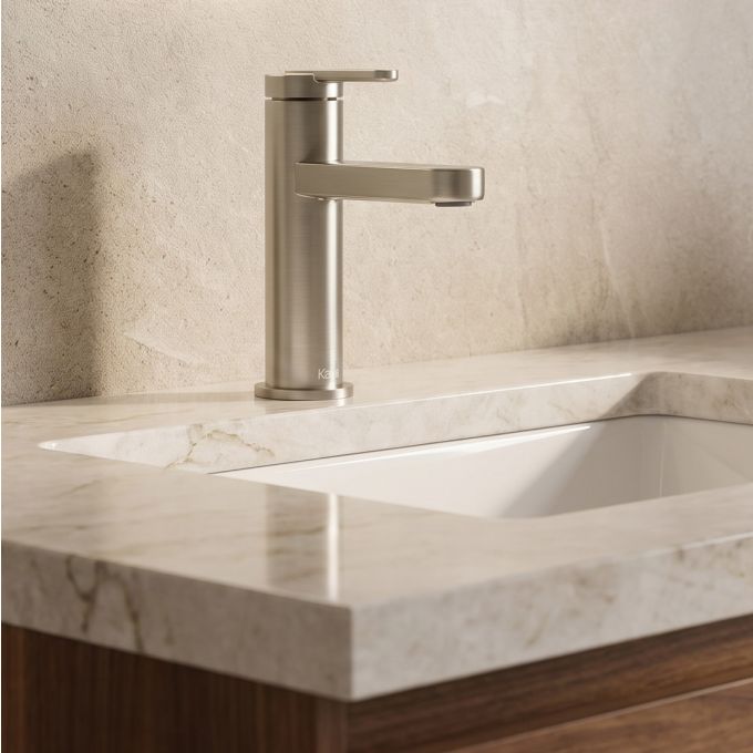 STEN Robinet de lavabo monotrou avec drain à pression et trop-plein
