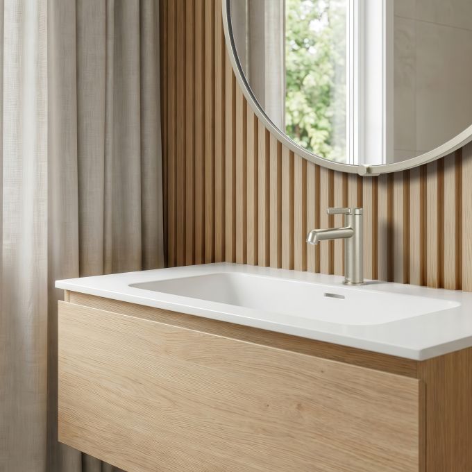 ELVA Single hole lavatory faucet without drain