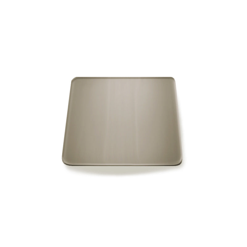 Drain à Pression Sans Trop-Plein Avec Couvercle Carré de 68mm Nickel Brossé