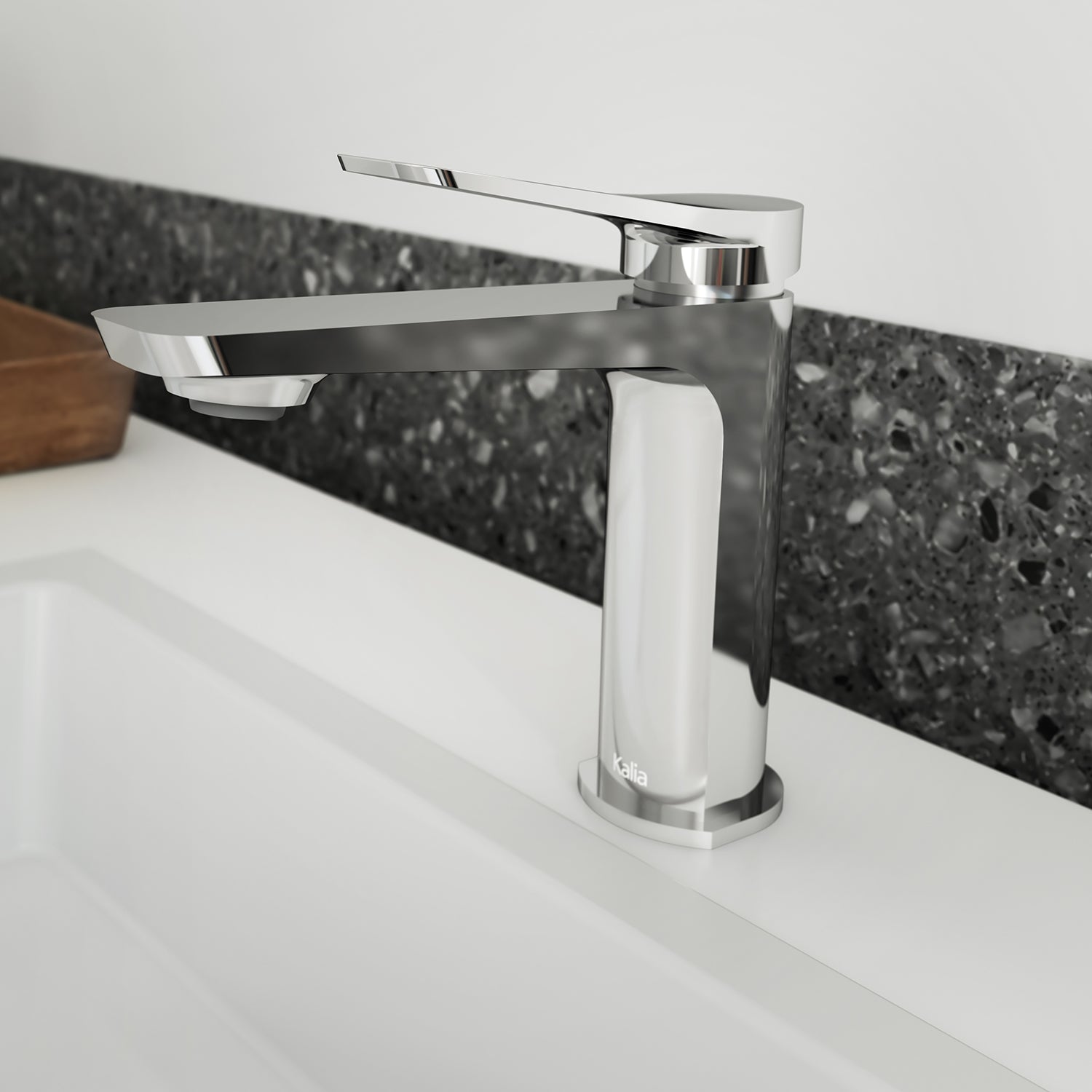 MOROKA™ Robinet Monotrou de Lavabo Sans Drain Chrome