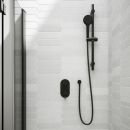 BASICO™ 2-Function Hand Shower Set with Rail and 60" Chrome Metal Hose