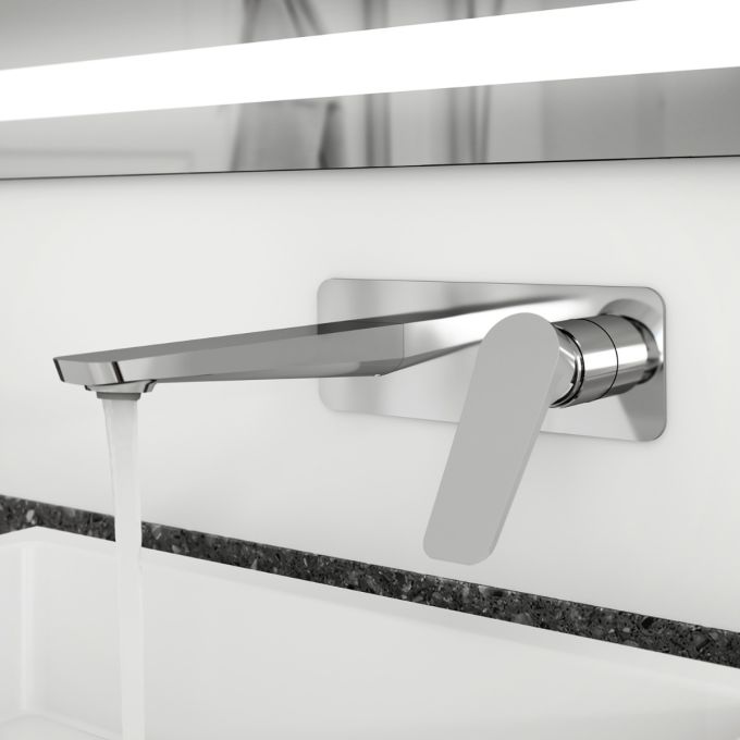 MOROKA Robinet de lavabo mural sans drain