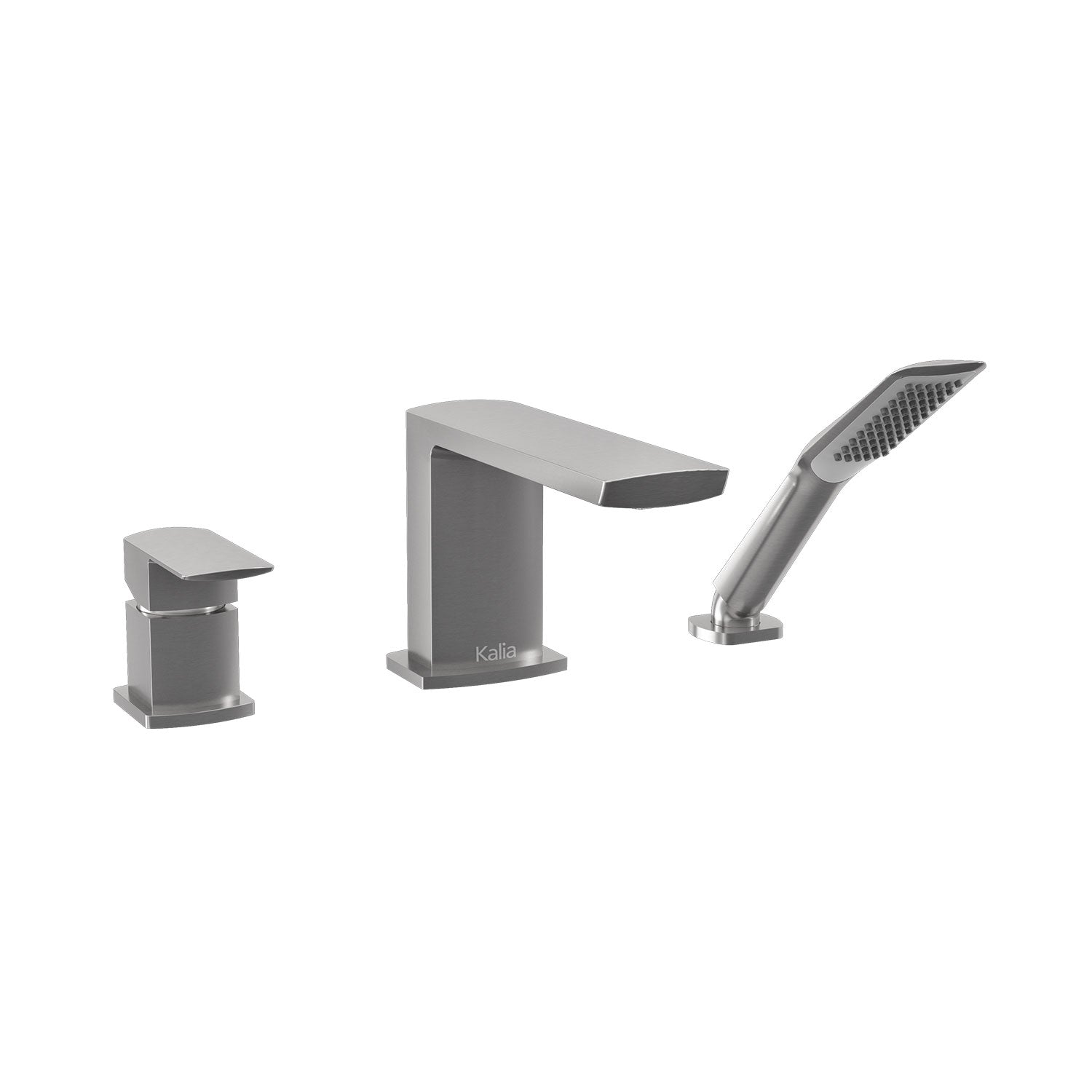 GRAFIK™ Robinet 3 Morceaux pour Baignoire avec Douchette Nickel Pur PVS
