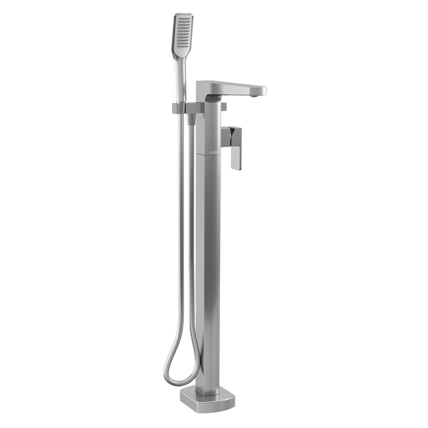 GRAFIK™ Robinet de Plancher pour Baignoire avec Douchette Nickel Pur PVS