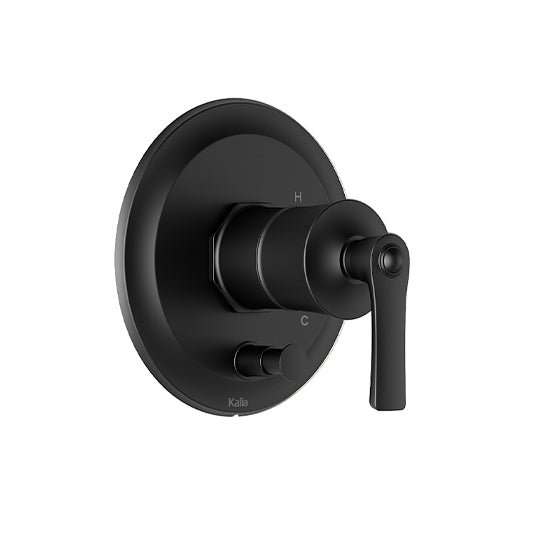RUSTIK™ Valve à Pression Équilibrée 1/2'' avec Déviateur et Finition Noir