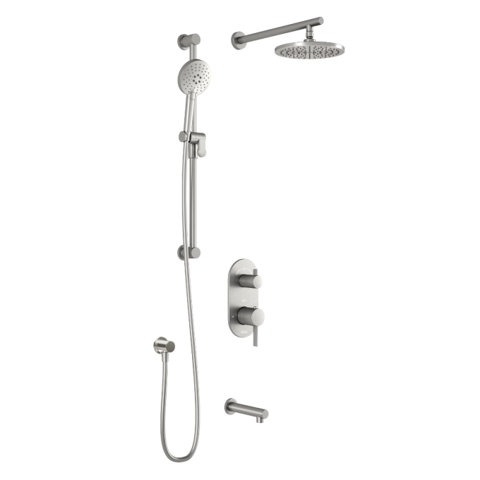 ROUNDONE TD3 Ensemble de douche avec valve  - Bras mural