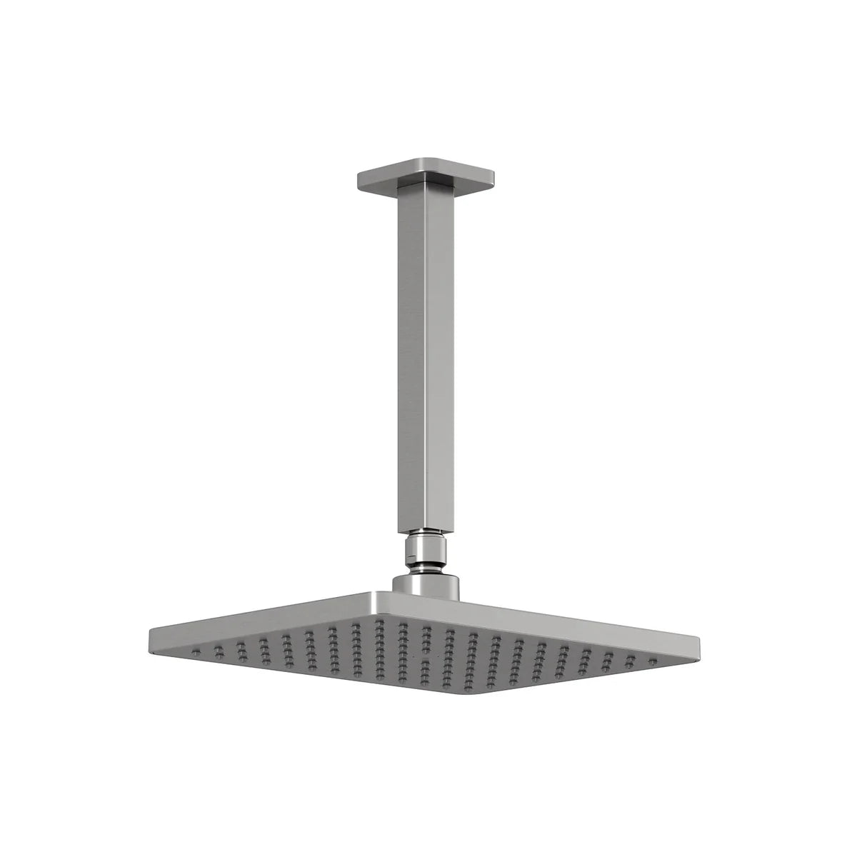 SquareOne™ Tête de Pluie de 260mm x 188mm (10 ¼'' x 7 ⅜'') avec Bras Vertical au Plafond Chrome