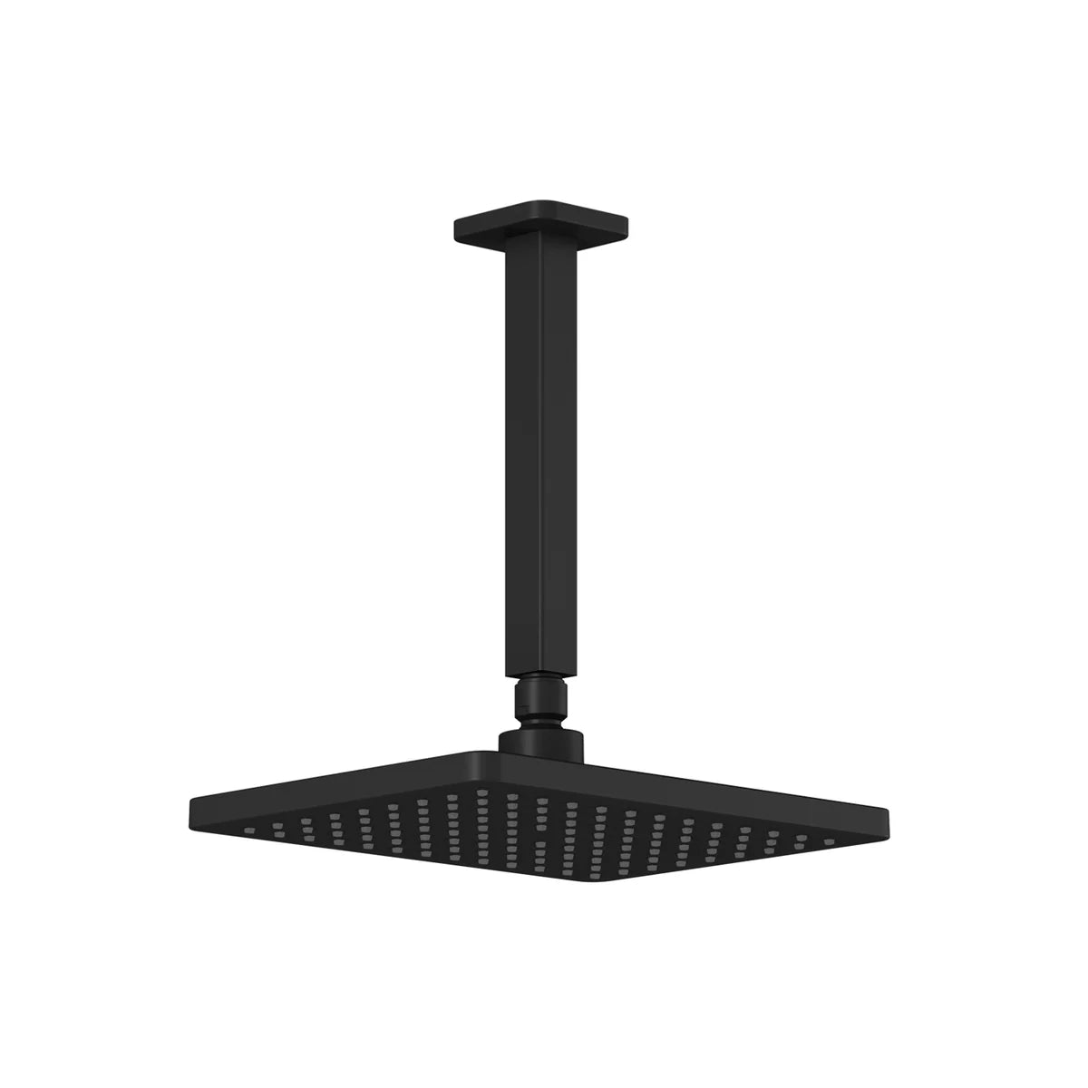 SquareOne™ 260mm x 188mm (10 1/4" x 7 ⅜") Rain Head with Chrome Ceiling Mount Vertical Arm