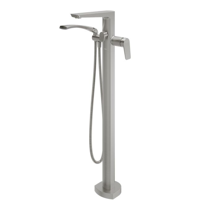 MOROKA™ Floor-Mounted Bathtub Faucet with Hand Shower - Rough-In Valve Included
