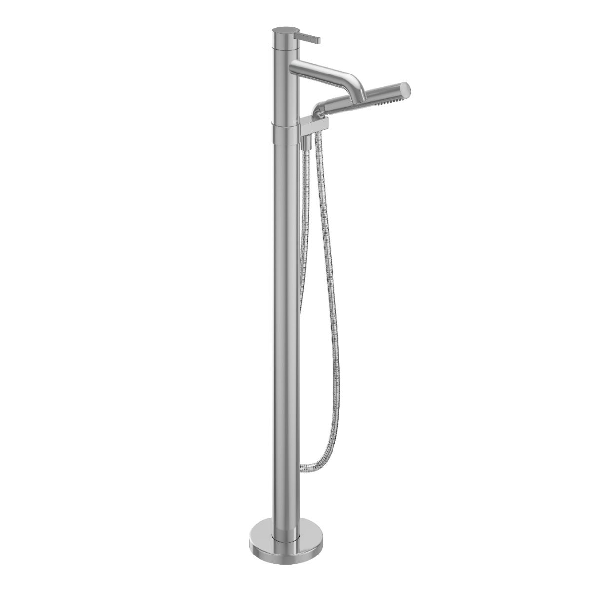 BASICO Robinet de plancher pour baignoire avec douchette Kalia