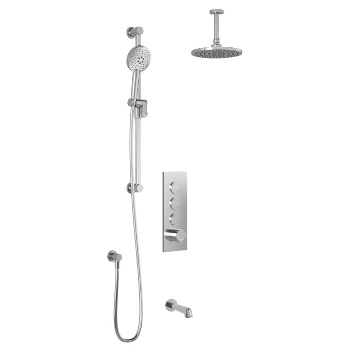 ELVA
TB3 : AQUATONIK™ T/P Push-Button Shower System with Vertical Ceiling Arm