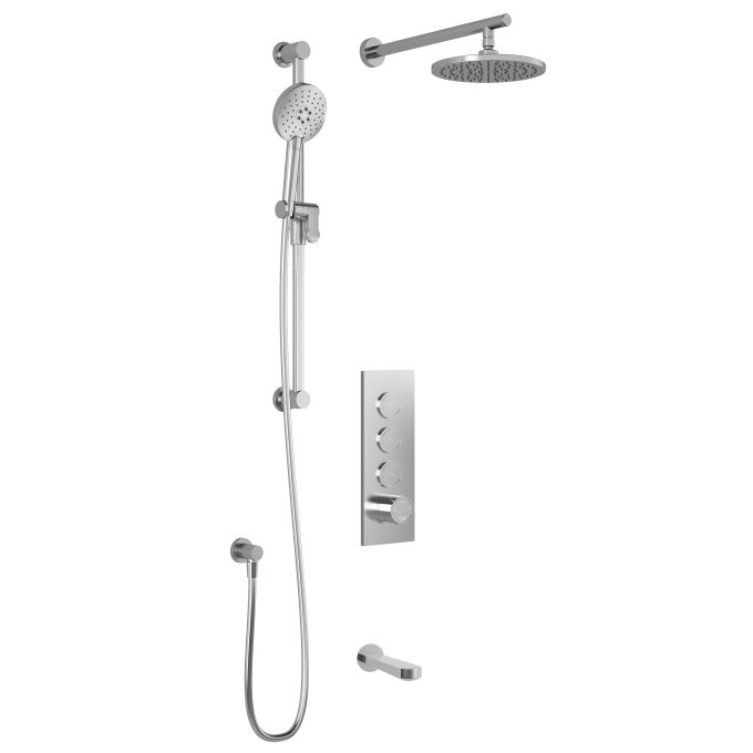 STEN
TB3 (Valve Not Included) : AQUATONIK™ T/P Push-Button Shower System with Wallarm