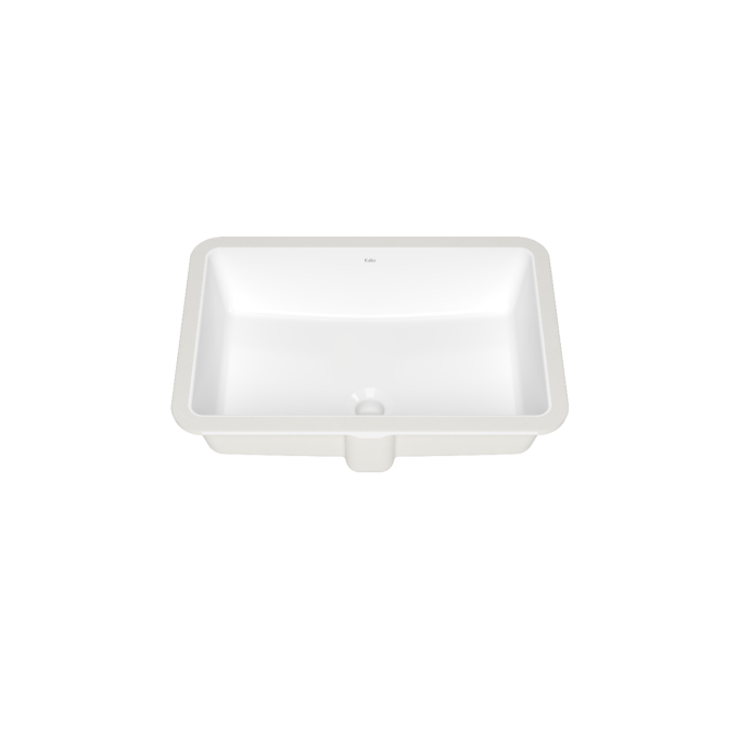 CESKA Lavabo Rectangle en Porcelaine avec Revêtement Neopur pour Installation Sous-Plan Blanc