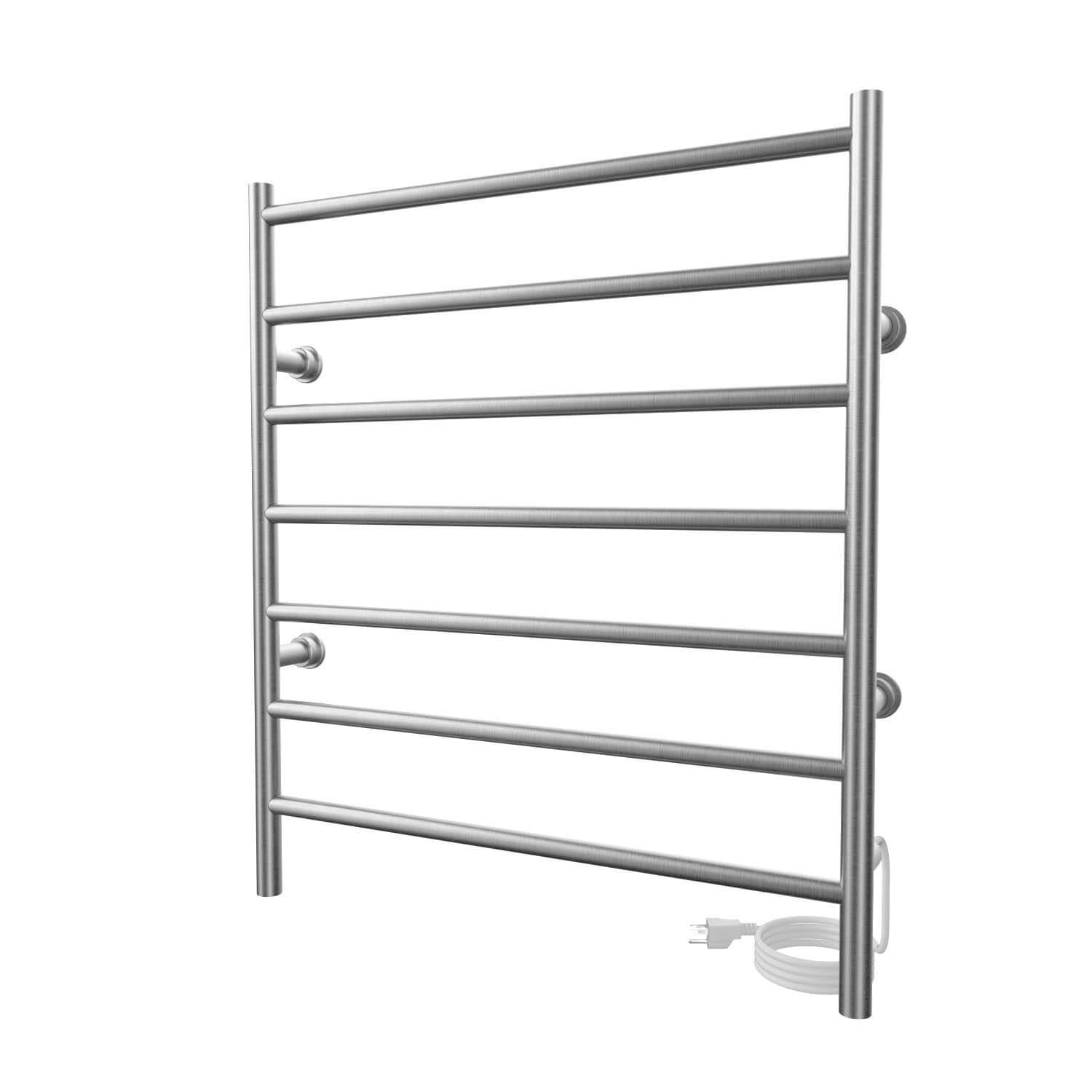 Chauffe-serviettes électrique linéaire Kontour 24" x 27" - Nickel brossé