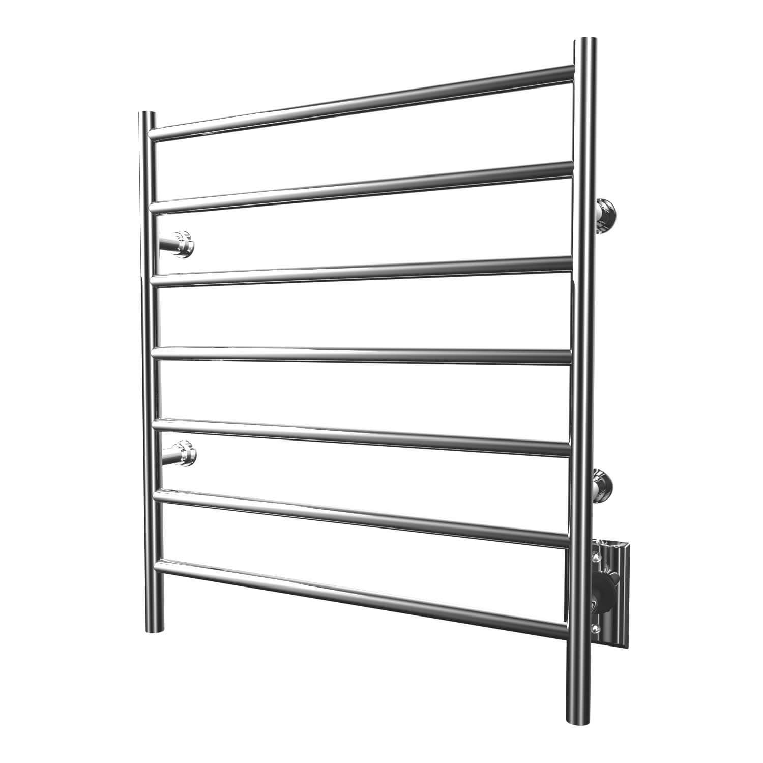 Chauffe-serviettes électrique linéaire Kontour câblé 24" x 27" - Chrome