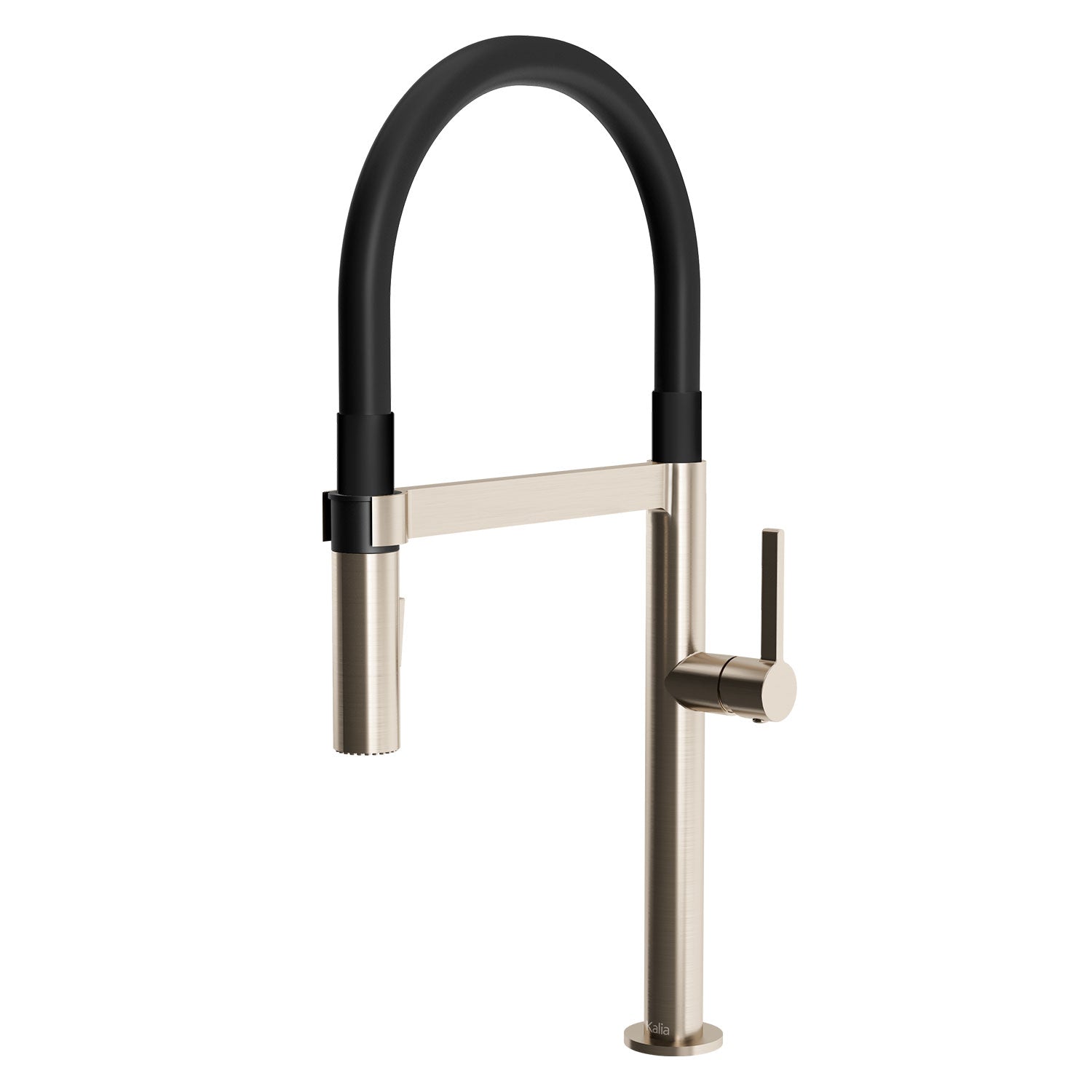 EXKI diver™ Tuyau PVC Robinet de Cuisine Monocommande Douchette Extensible, 2 Jets Inox PVS