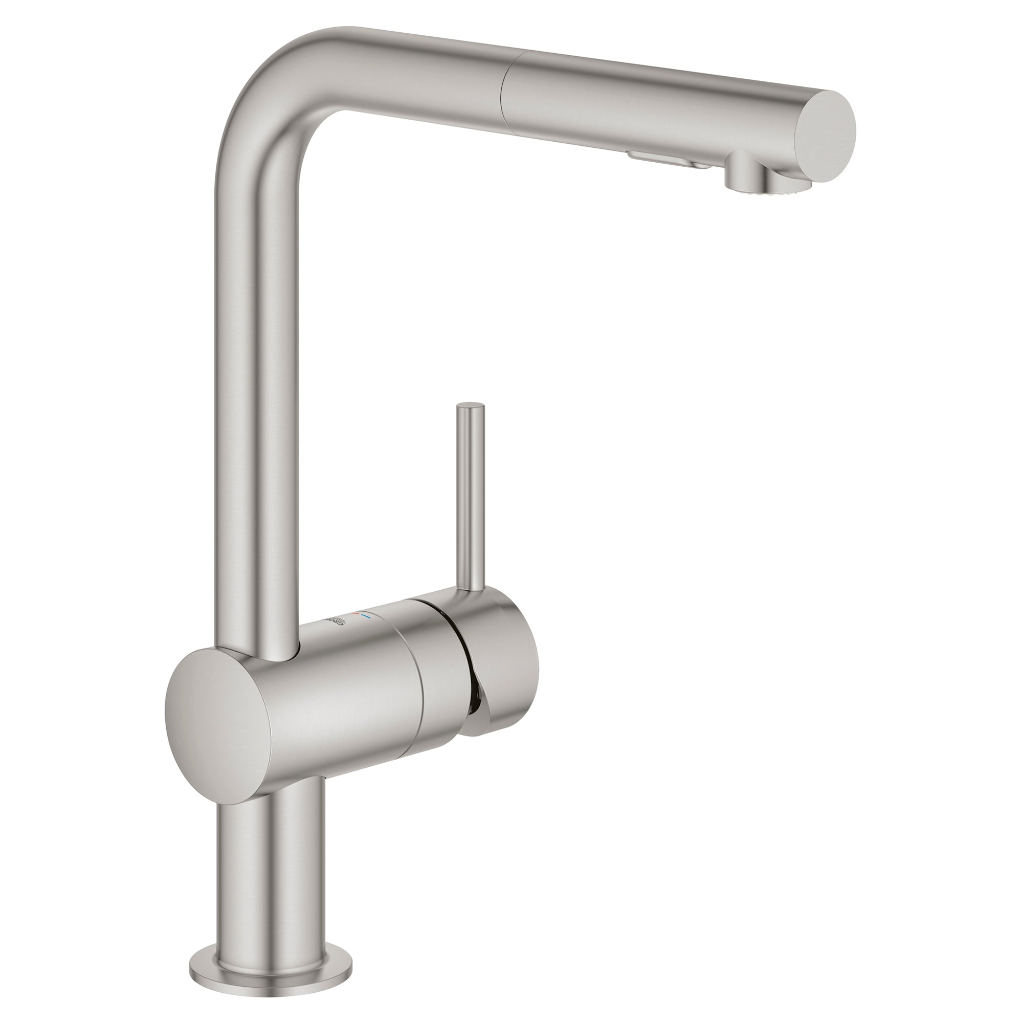 Double jet pull-out shower faucet