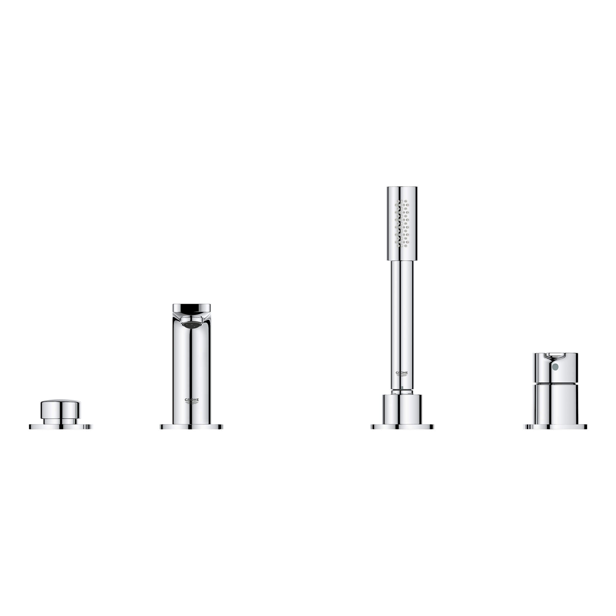 Lineare Bath faucet with hand shower
