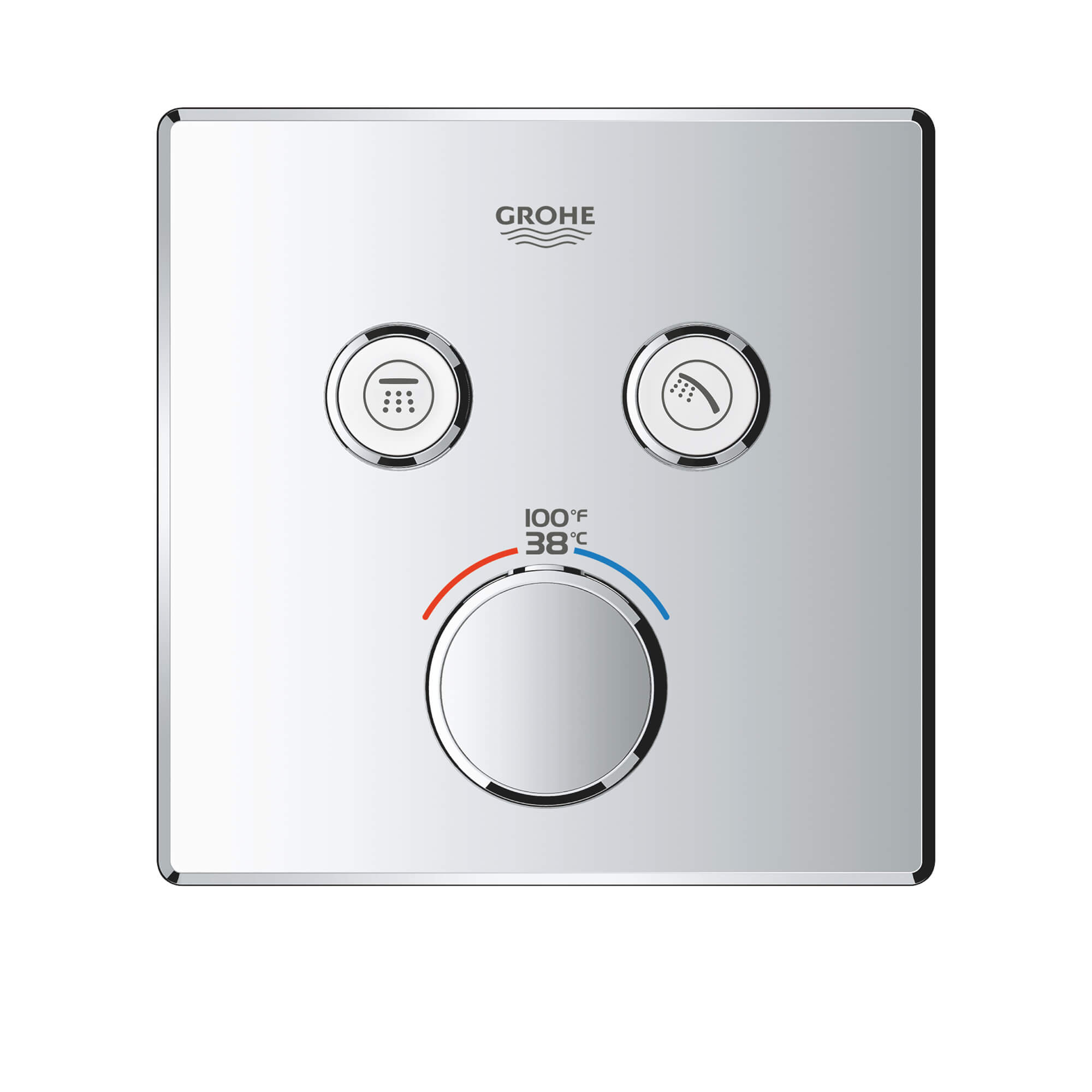 GRT SmartControl faç.THM carrée 2SC US