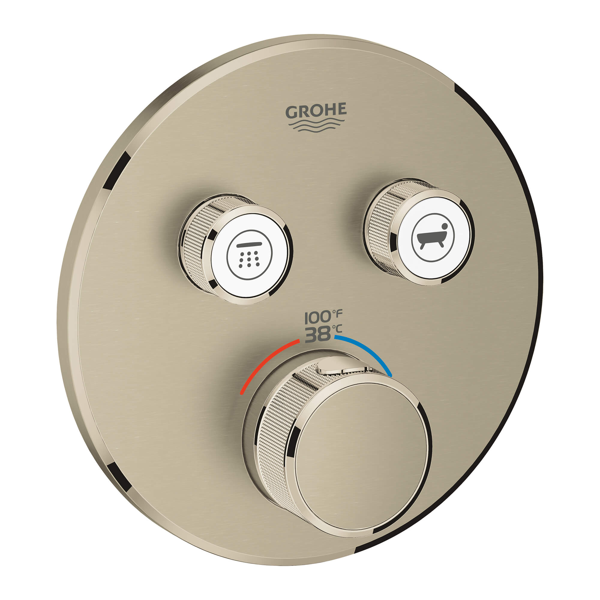 GrohTherm TM SmartControl Dual-Function Thermostatic Valve Trim with Control Module