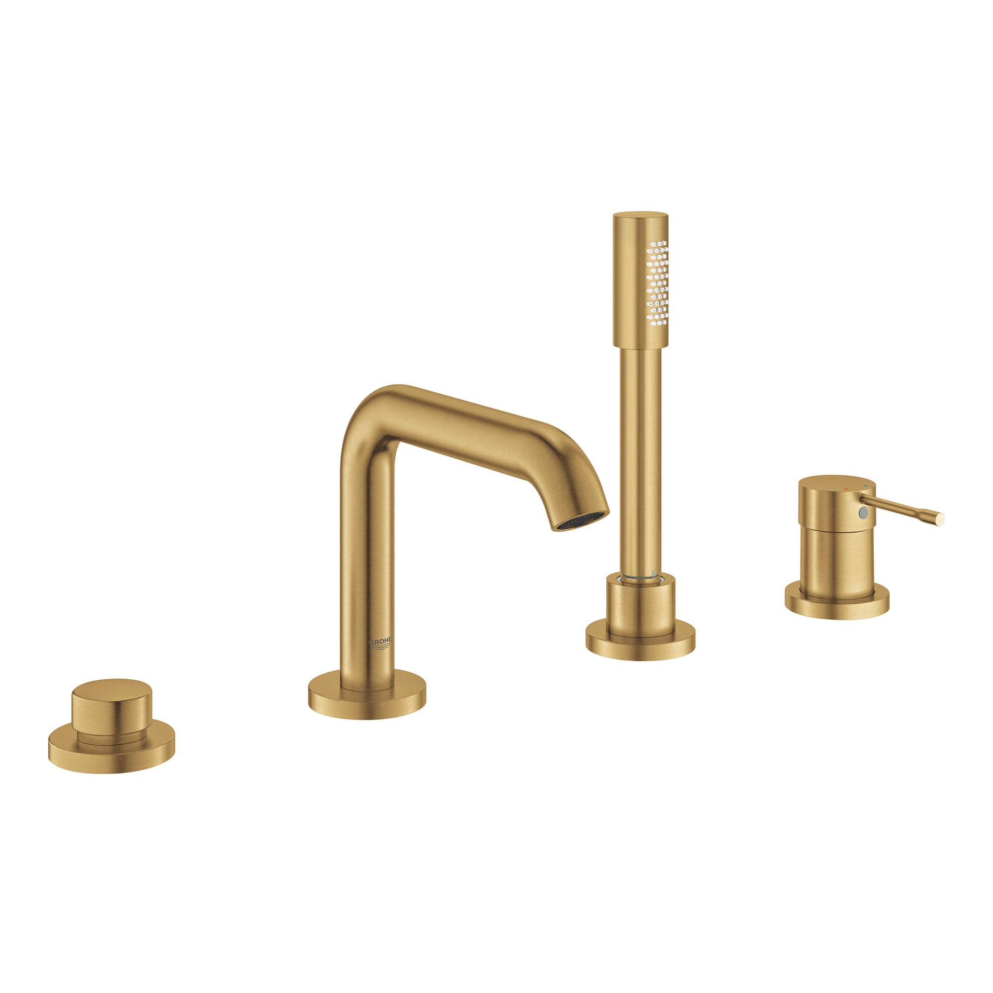 Robinet de baignoire Roman sur tablier à 4 trous, à levier unique et à douchette de 6,6 l/min (1,75 gpm)