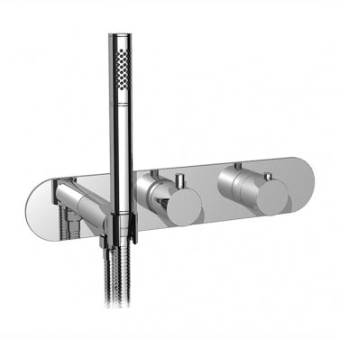 3/4" 2-way thermostatic valve with hand shower - DECORATIVE SET